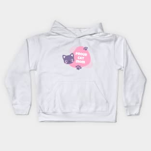 Proud cat mom Kids Hoodie